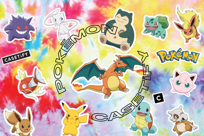 pokemon casetify collaboration iphone airpods ipad macbook cases nintendo pikachu bulbasaur charmander release date info