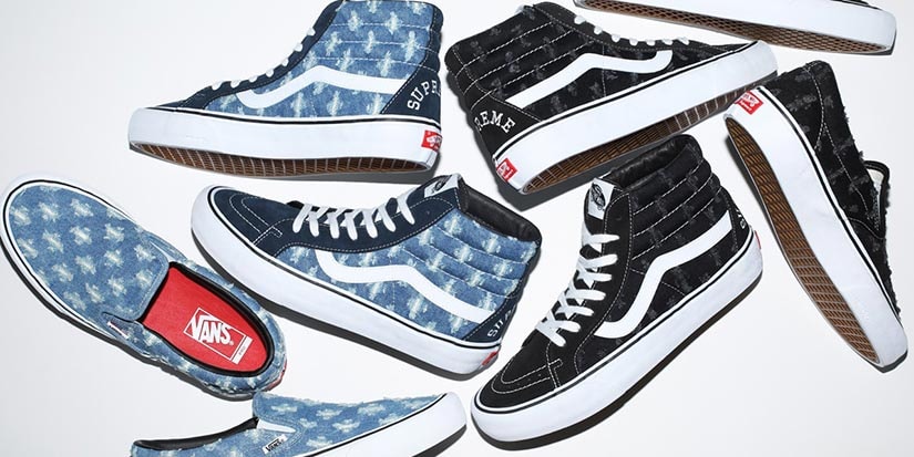 Vans x Supreme Distressed Denim Pack Release Hypebae