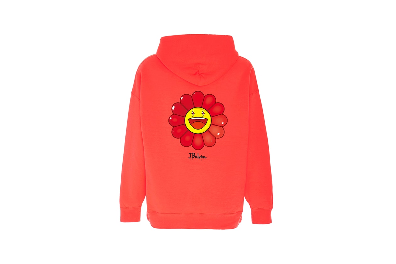 takashi murakami j balvin collaboration hoodies t shirts yellow black