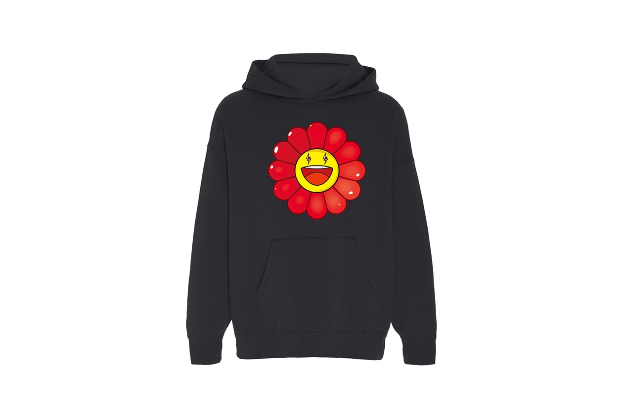 takashi murakami j balvin collaboration hoodies t shirts yellow black