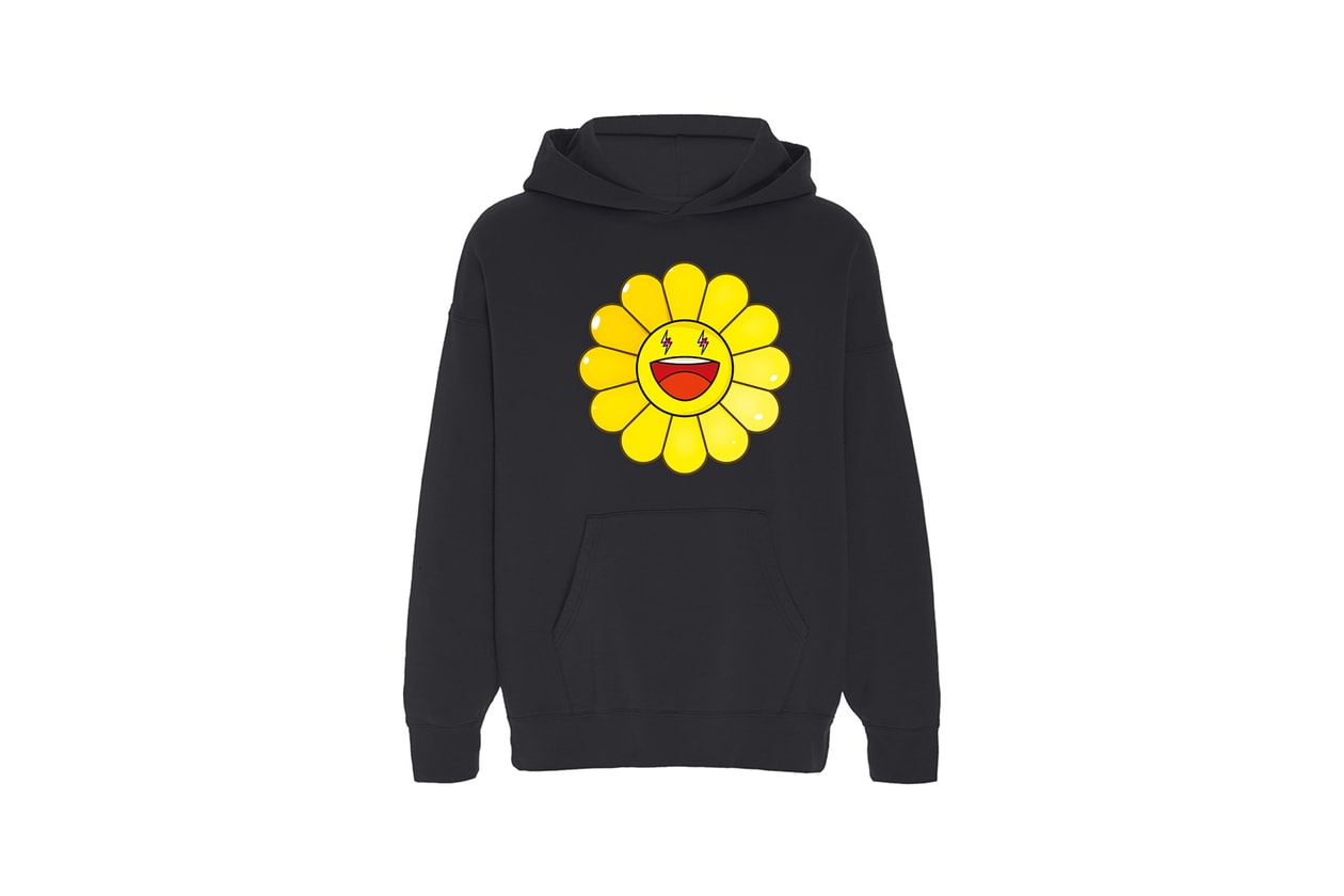 takashi murakami j balvin collaboration hoodies t shirts yellow black