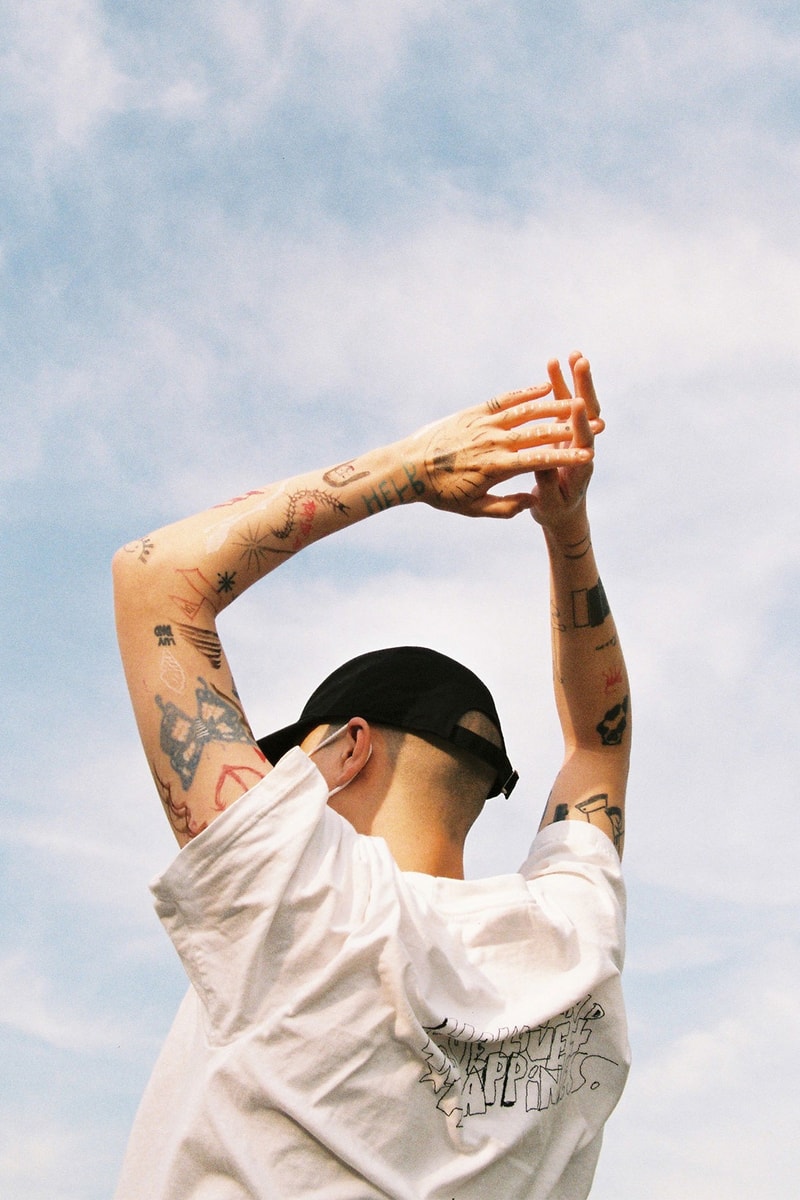 hyukoh uz eye opening liner summer campaign tattoos inclusivity men's beauty 