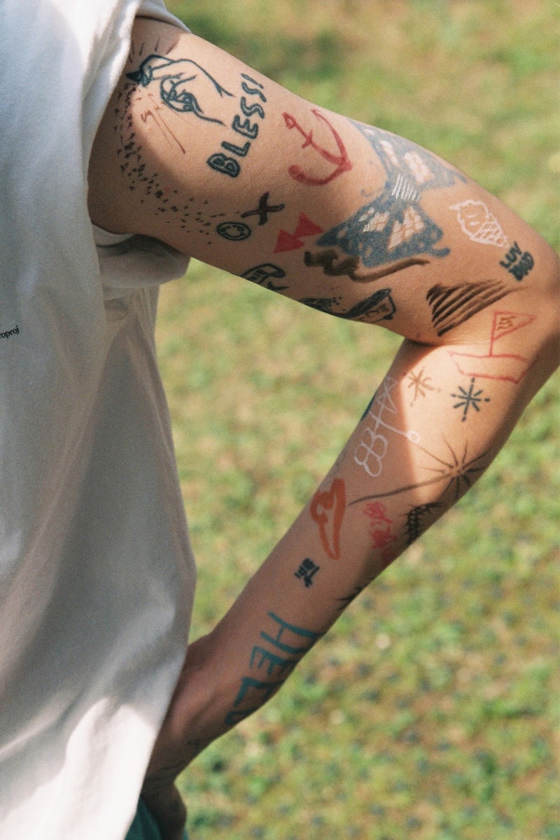 hyukoh uz eye opening liner summer campaign tattoos inclusivity men's beauty 