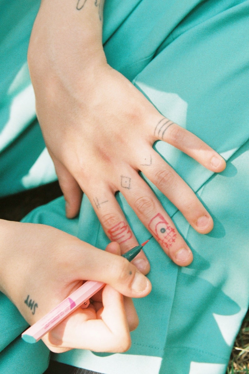 hyukoh uz eye opening liner summer campaign tattoos inclusivity men's beauty 