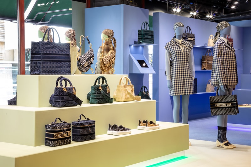 Dior Harrods London Pop-Up Exclusive Collection Accessories Monogram Print Bags Hats