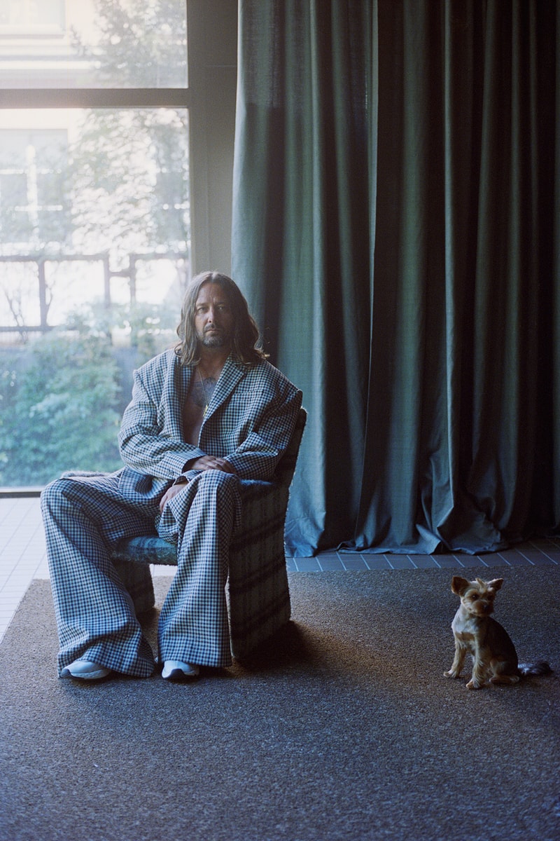 acne studios fall winter campaign dogs pets employees shirts flannels hoodies blazers coats jonny johansson 