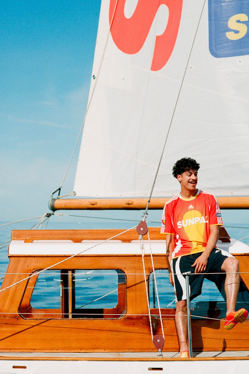 adidas palace sunpal collaboration full lookbook caps goggles t-shirts shorts water shoes release date