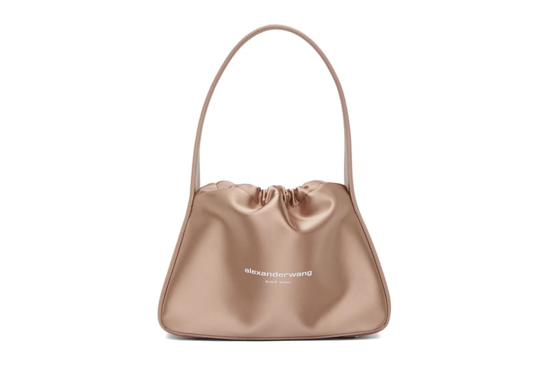 Alexander Wang Adds Scrunchie Details to Pink Satin Bags