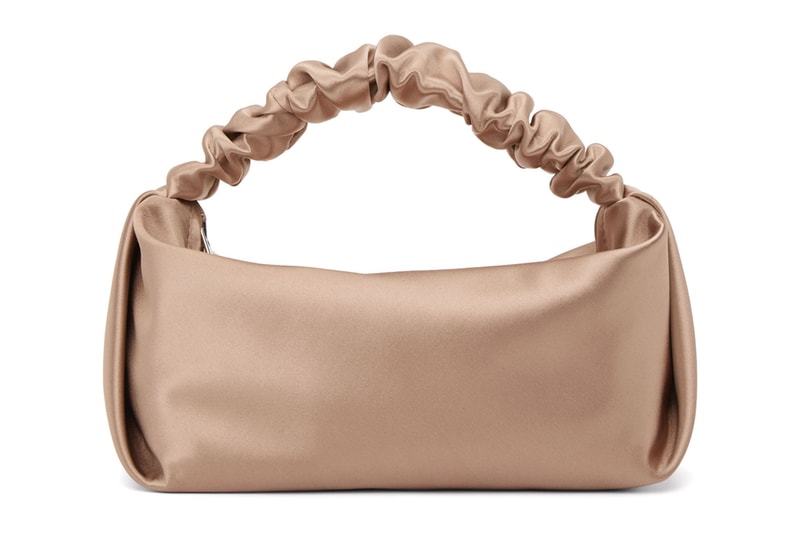 alexander wang pink satin small ryan top handle mini scrunchie designer bags 