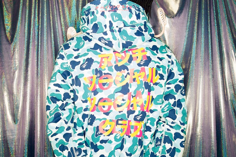 Anti Social Social Club x BAPE Unveil Vibrant Camo Hoodies and Tees for Fall 2020