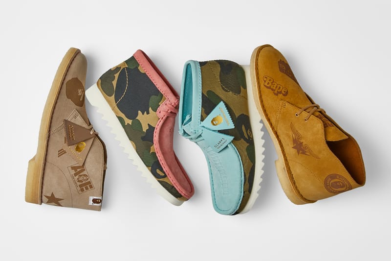 BAPE x Clarks Originals Rework the Classic Wallabee and Desert Boot Silhouettes