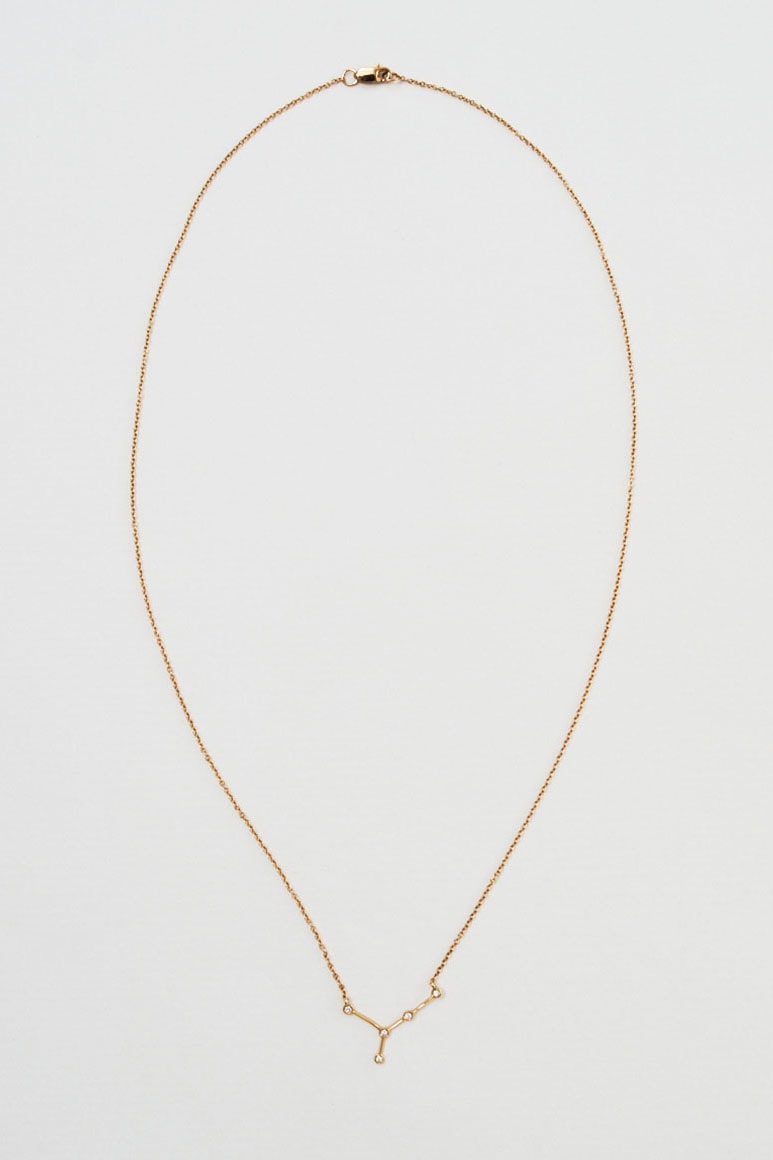 Blue Billie Star Sign Zodiac Constellation Necklaces Gold White Gold Diamond Luxury
