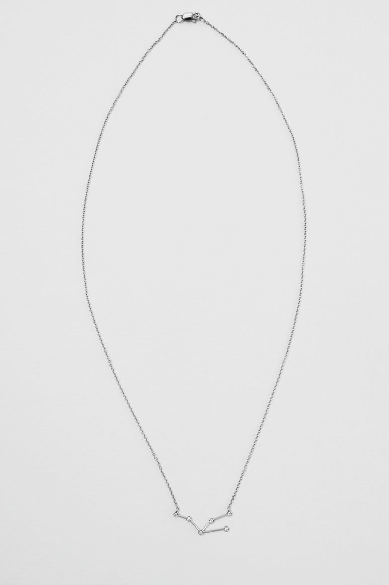 Blue Billie Star Sign Zodiac Constellation Necklaces Gold White Gold Diamond Luxury
