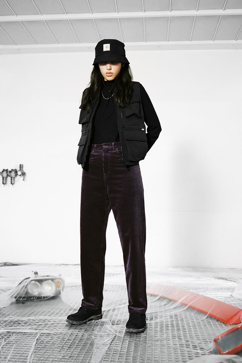 carhartt wip fall winter womenswear lookbook gore-tex bucket hats jackets jumpsuits 