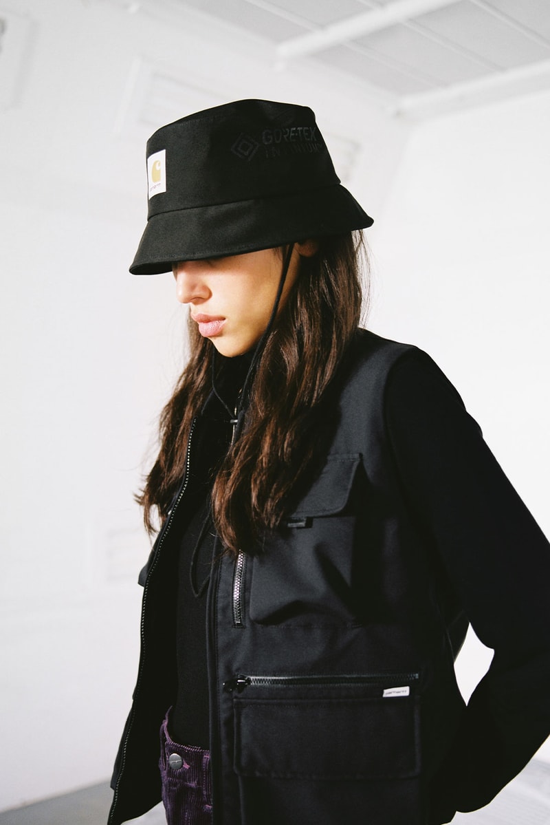 carhartt wip fall winter womenswear lookbook gore-tex bucket hats jackets jumpsuits 