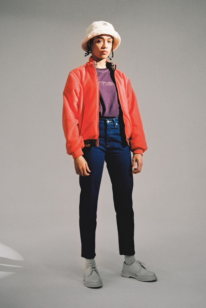 carhartt wip fall winter womenswear lookbook gore-tex bucket hats jackets jumpsuits 