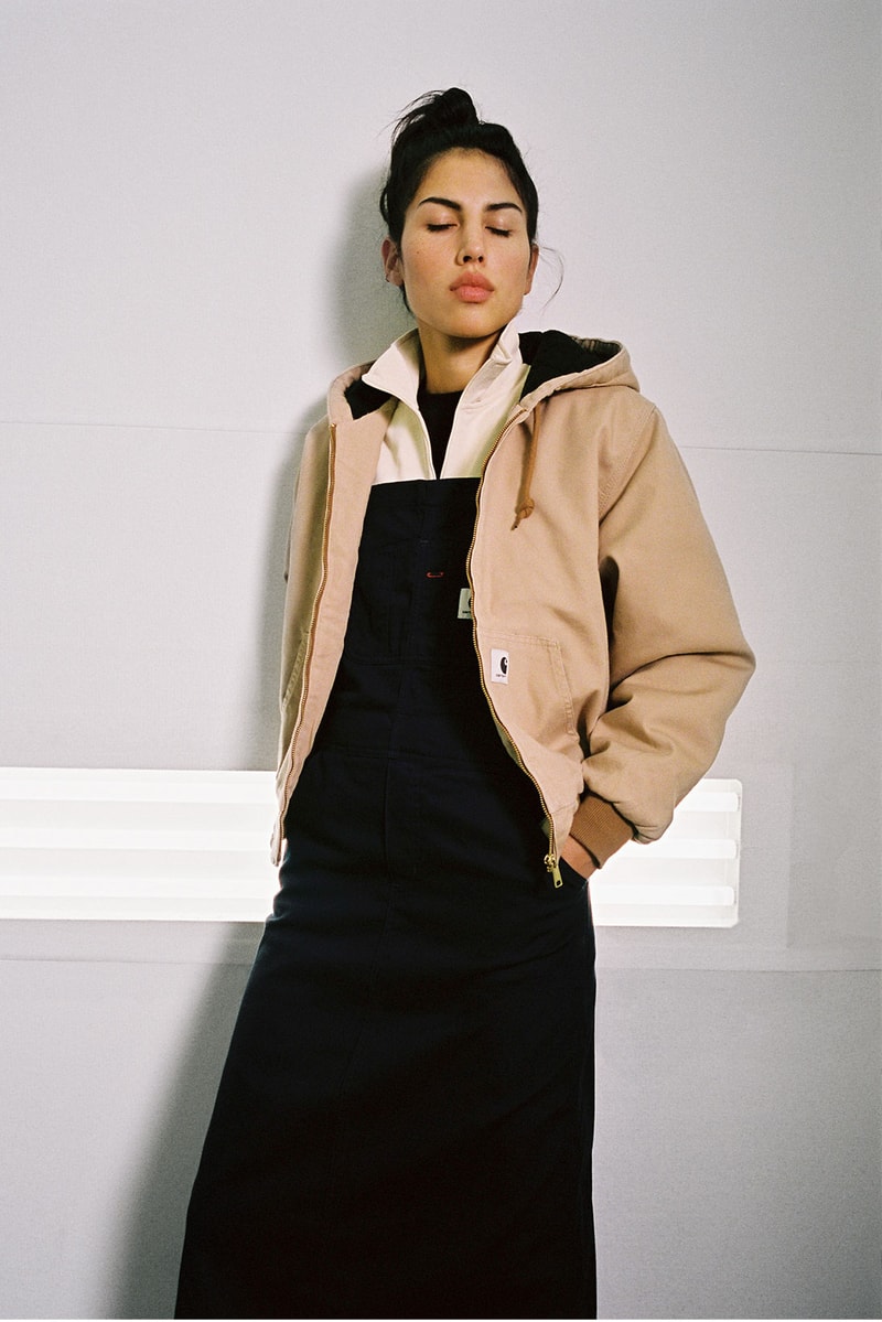 carhartt wip fall winter womenswear lookbook gore-tex bucket hats jackets jumpsuits 