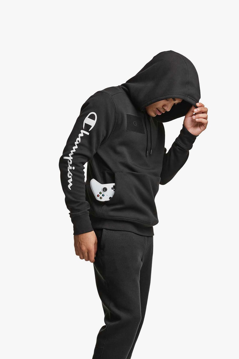 champion athletics gamer collection esports players hoodies sweatpants black gray fleece