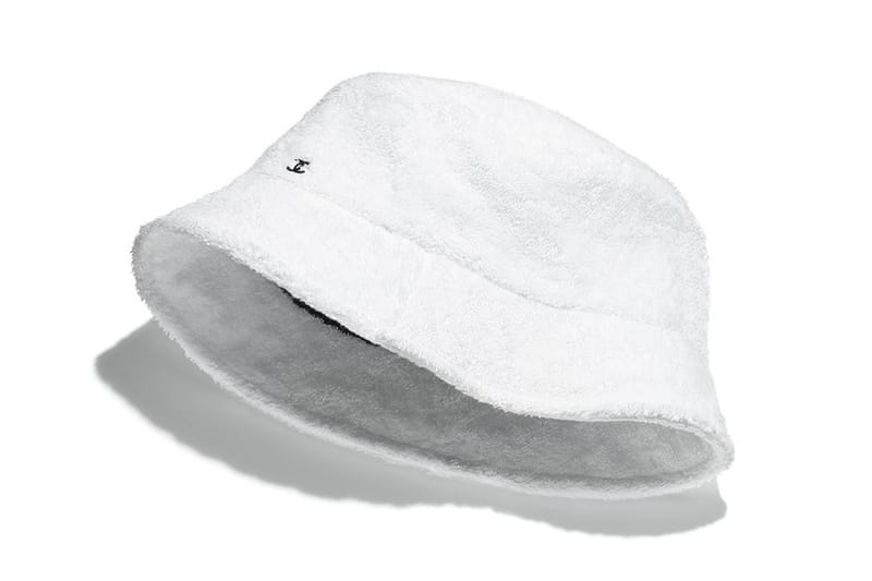 Keep It Casual With Chanel's Terrycloth Logo Bucket Hats