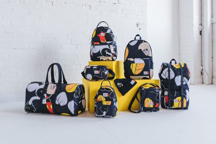 Disney x Herschel Drop Collection of Mickey Mouse Bags and Accessories