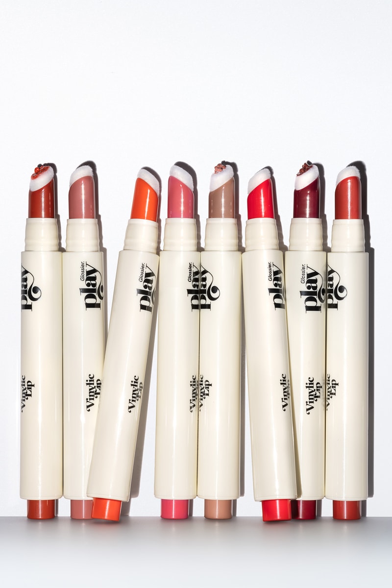 glossier vinylic lip high shine lacquer lipstick red pink makeup vegan cruelty free beauty