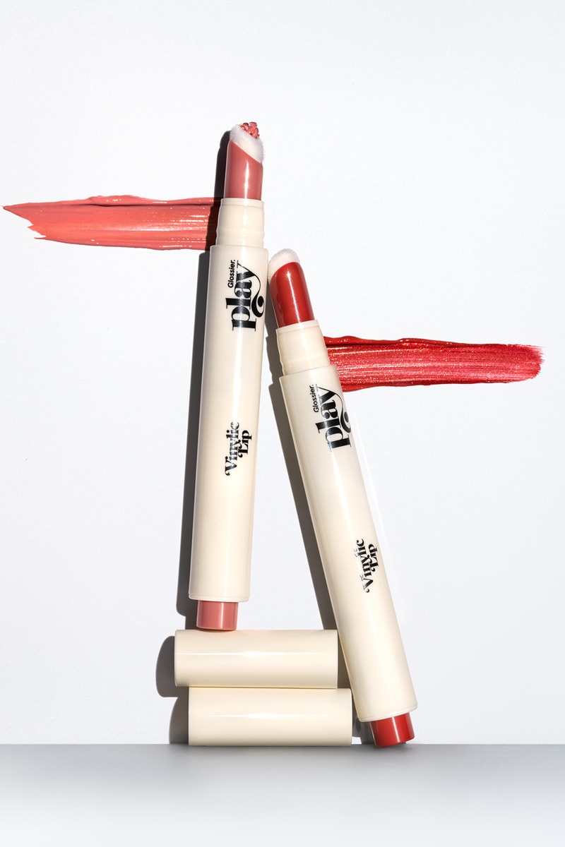 glossier vinylic lip high shine lacquer lipstick red pink makeup vegan cruelty free beauty