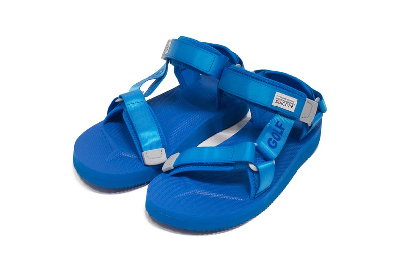 Golf Wang Suicoke DEPA Velcro Strap Sandals Blue Tyler the Creator Collaboration