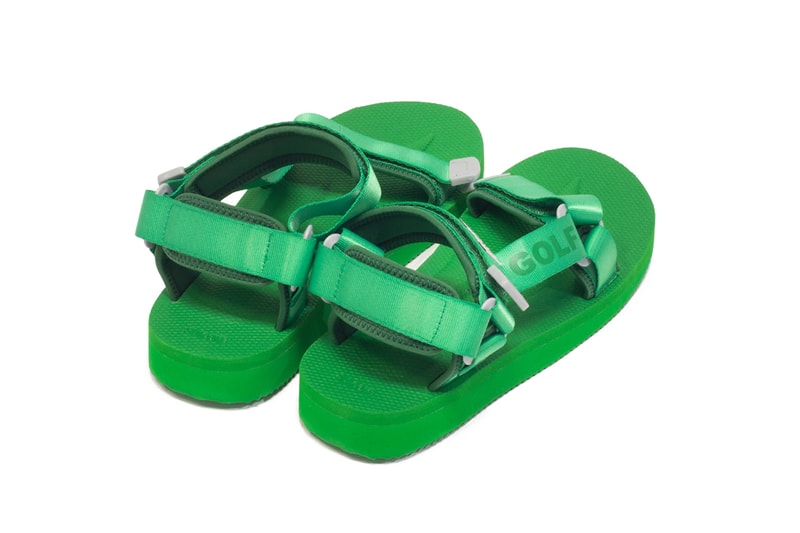 Golf Wang Suicoke DEPA Velcro Strap Sandals Green Tyler the Creator Collaboration