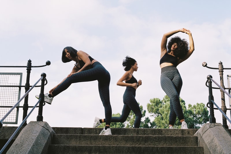 Holzweiler x Run & Relax Collaboration Collection Leggings Sports Bra Campaign