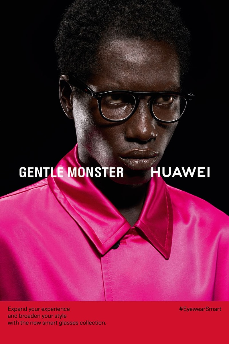 gentle monster huawei touch control speaker earphones sunglasses eyewear collaboration release 