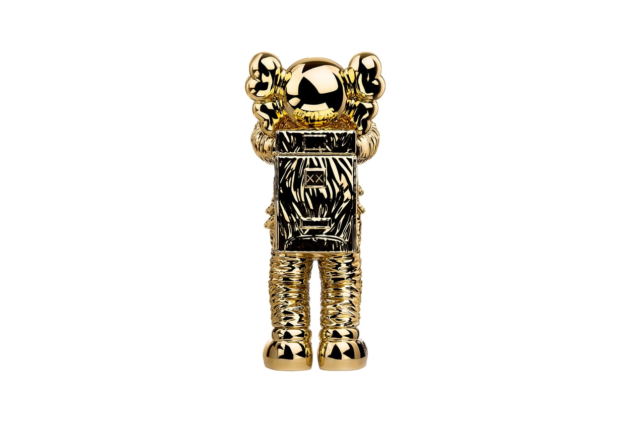 kaws holiday space allrightsreserved collaboration companion figure collectibles gold sculpture 