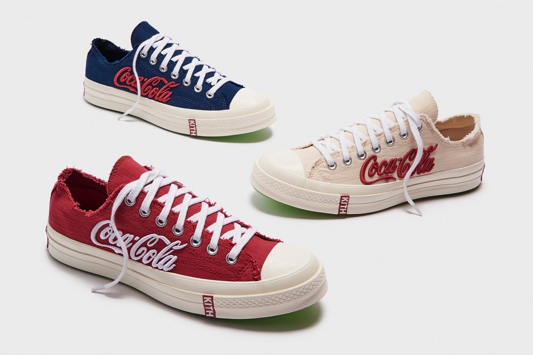 kith coca cola converse chuck 70 fifth collaboration release info pendleton mitchell and ness varsity jackets sweaters hats