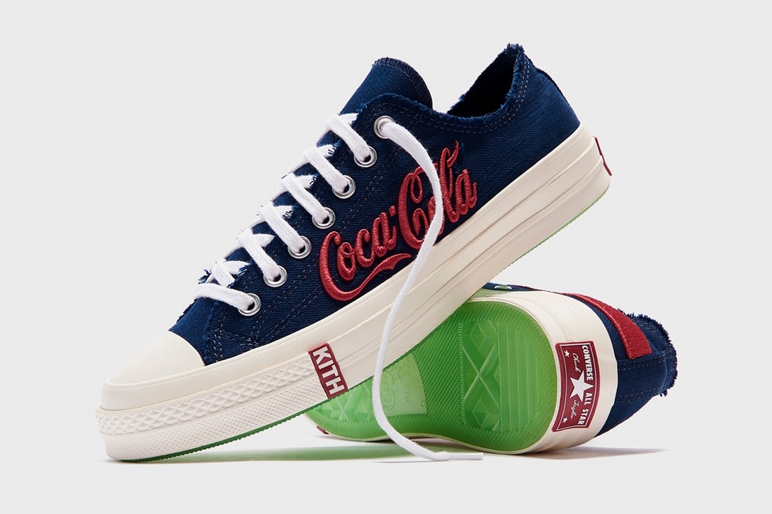 kith coca cola converse chuck 70 fifth collaboration release info pendleton mitchell and ness varsity jackets sweaters hats