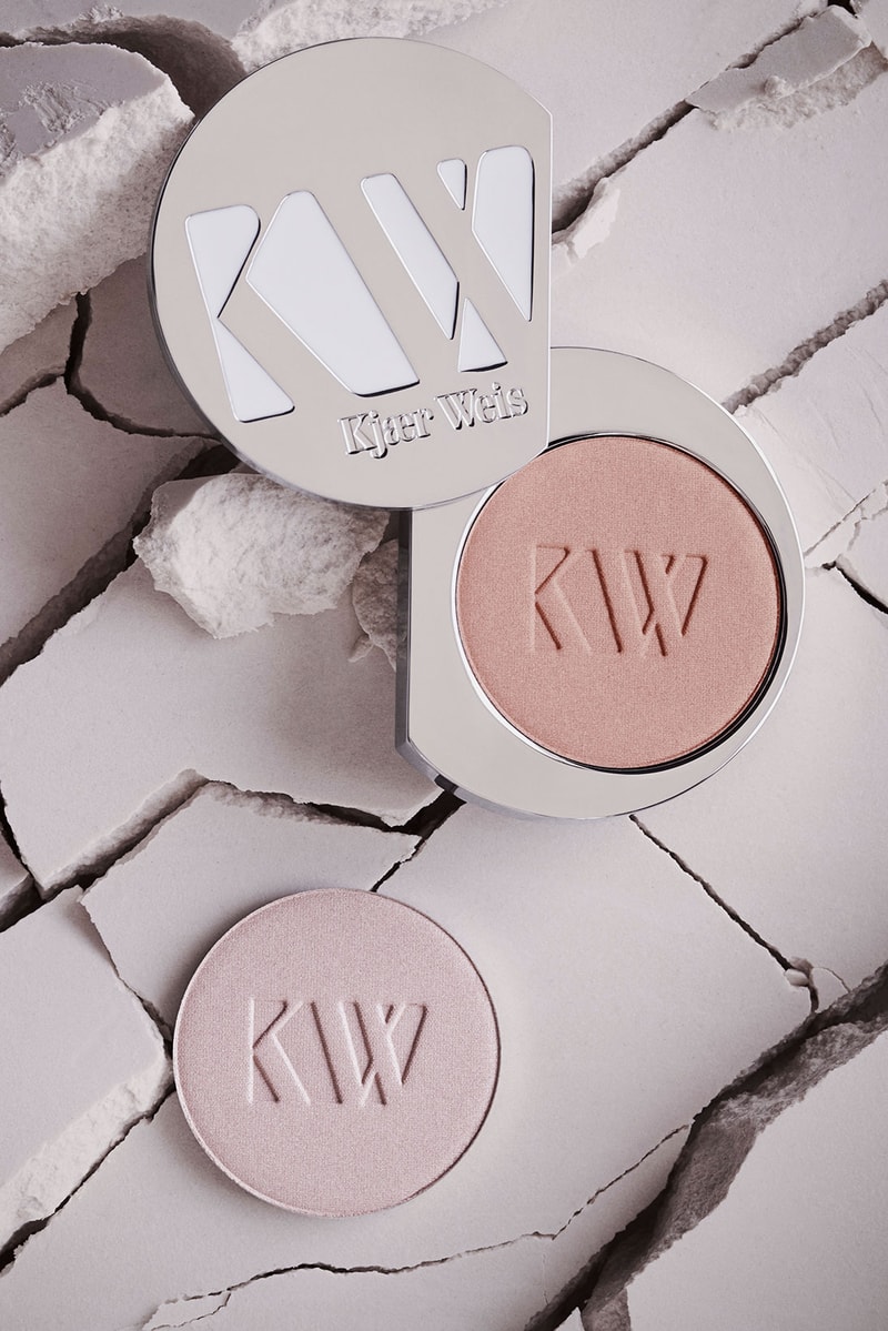 kjaer weis lightslip powder highlighter beam luminous iconic red edition sustainable clean beauty makeup