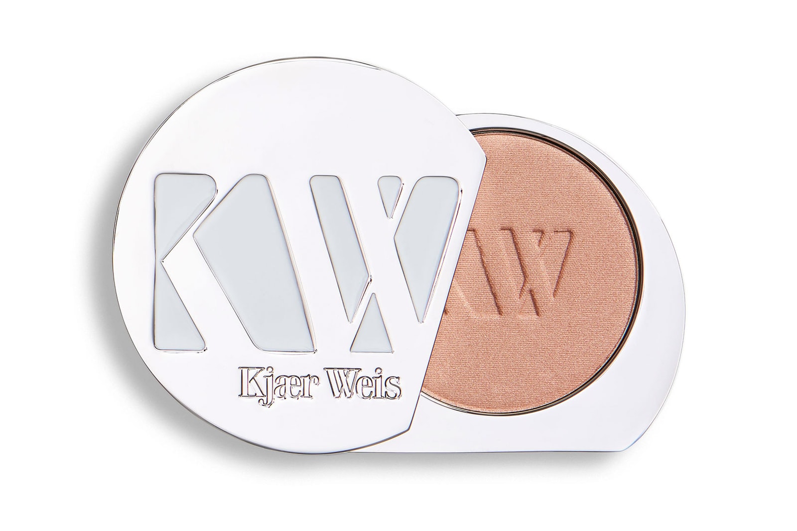 kjaer weis lightslip powder highlighter beam luminous iconic red edition sustainable clean beauty makeup