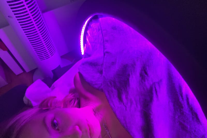 I Tried an At-Home LED Light Therapy Sauna