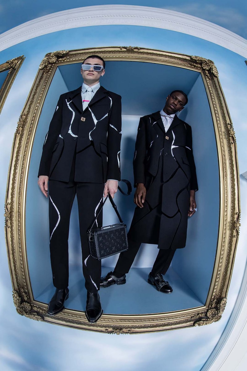 Louis Vuitton Fall/Winter 2020 Menswear Campaign Virgil Abloh Black Imagination Heaven on Earth Suiting Collection Lookbook