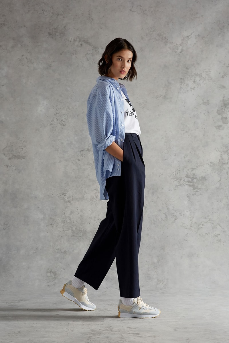 new balance 327 undyed sustainable eco-friendly womens sneakers release