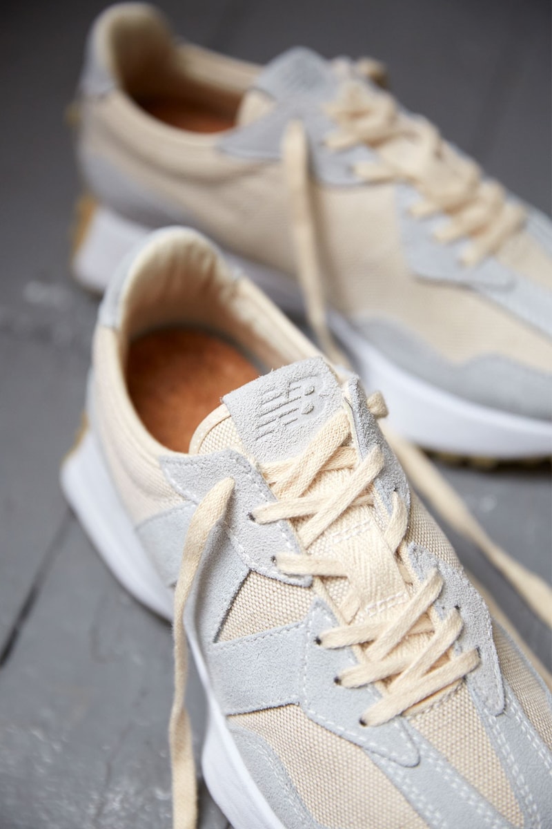 new balance 327 undyed sustainable eco-friendly womens sneakers release