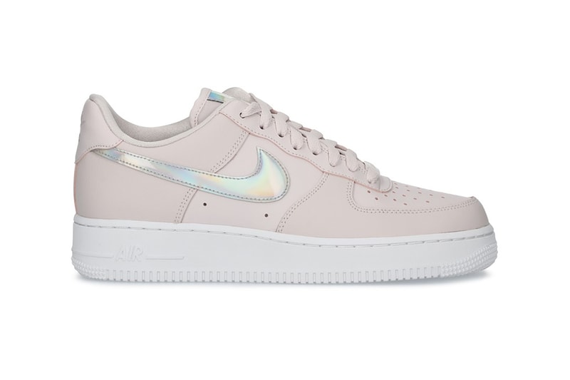 nike air force 1 07 womens sneakers pastel pink silver metallic colorway barely rose sneakerhead footwear shoes
