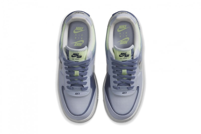 Nike Air Force 1 Shadow SE "Ghost/World Indigo" White Blue Navy Sneaker Release