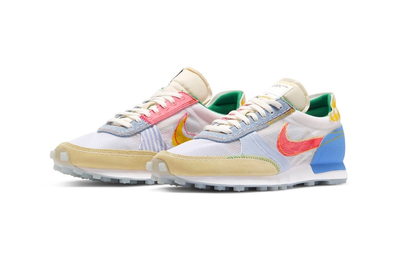 nike daybreak type n354 lost and found retro vintage mesh yellow blue sneakers korea release