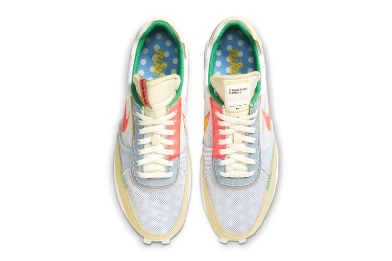 nike daybreak type n354 lost and found retro vintage mesh yellow blue sneakers korea release