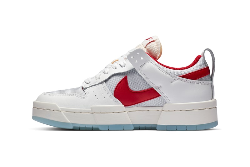 nike dunk low disrupt womens sneakers white red footwear sneakerhead shoes
