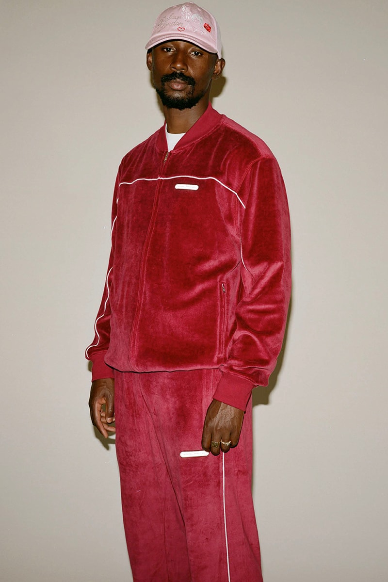 palace skateboards fall winter 2020 lookbook lucien clarke teddy fleece velour tracksuit 