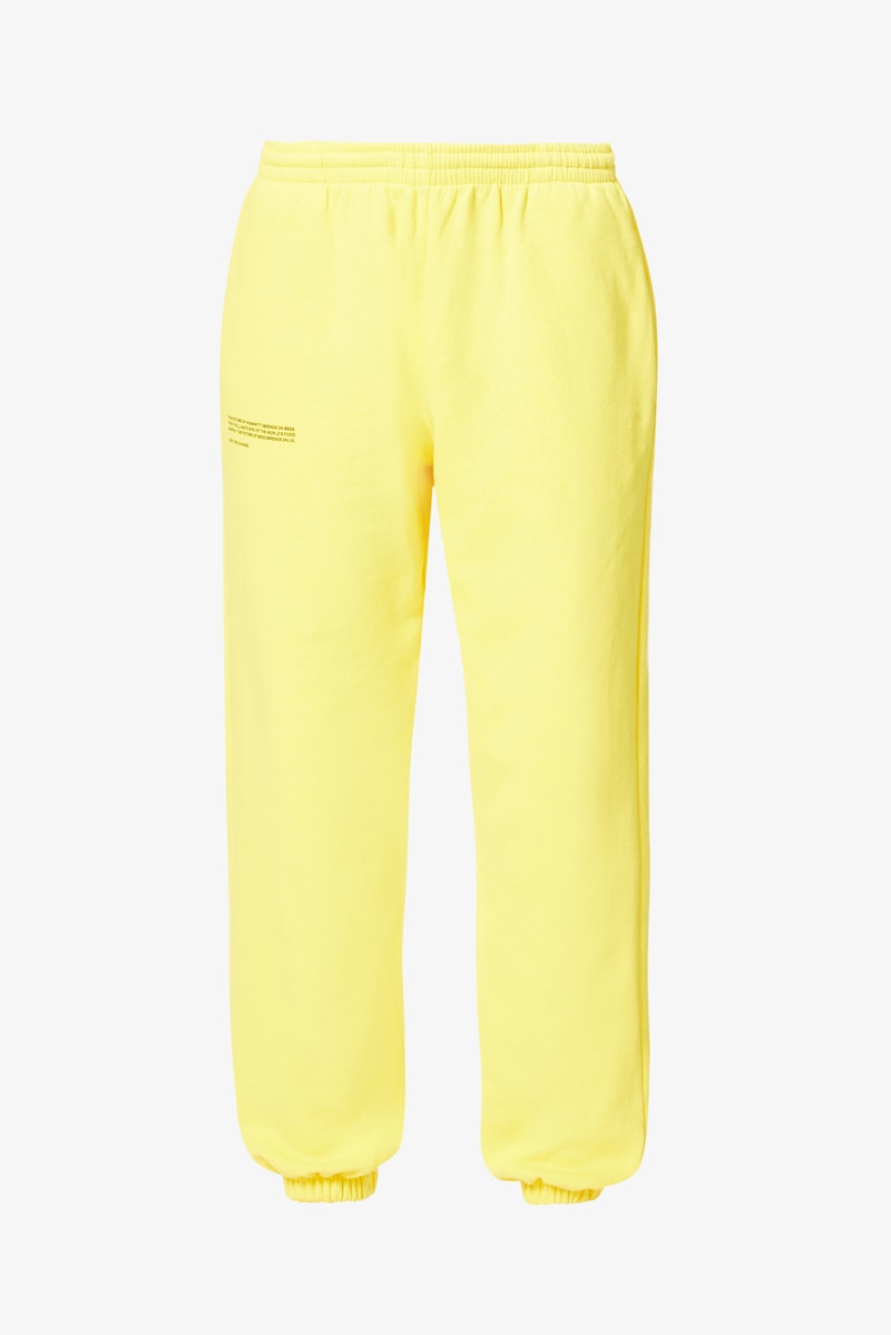 PANGAIA x Selfridges #BeeTheChange Collection Release Exclusive Capsule Sustainable Fashion Yellow Hoodie Sweatpants Shorts