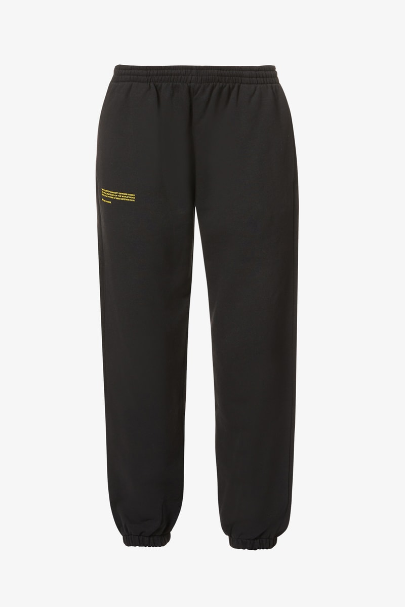 PANGAIA x Selfridges #BeeTheChange Collection Release Exclusive Capsule Sustainable Fashion Yellow Hoodie Sweatpants Shorts