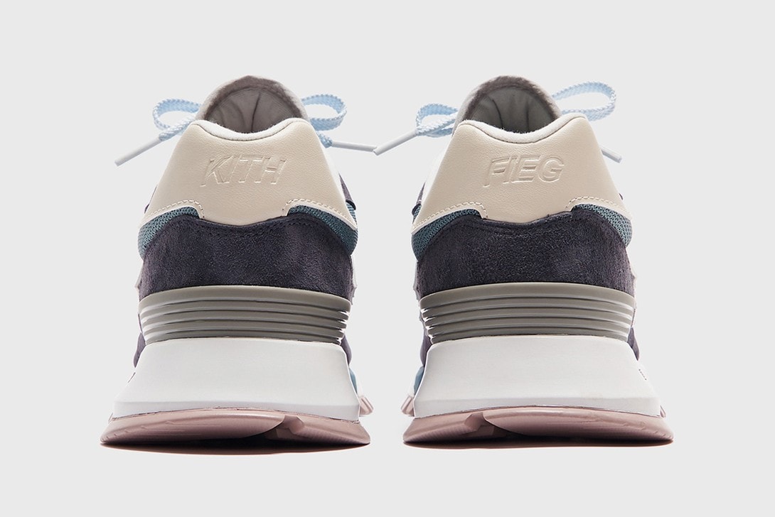 kith new balance ronnie fieg rc 1300cl capsule collaboration pastel pink grey steel blue suede sneakers release info