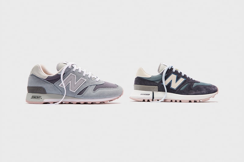 kith new balance ronnie fieg rc 1300cl capsule collaboration pastel pink grey steel blue suede sneakers release info