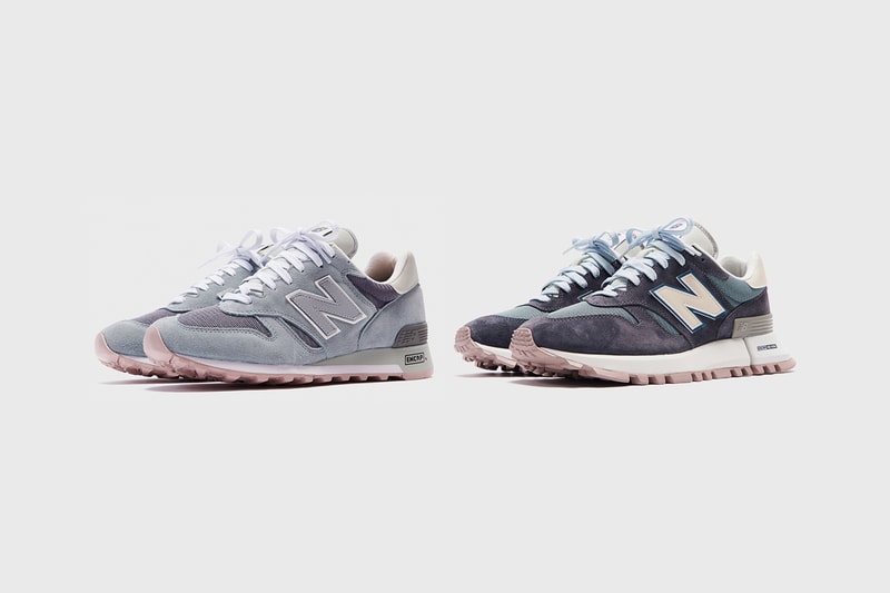 kith new balance ronnie fieg rc 1300cl capsule collaboration pastel pink grey steel blue suede sneakers release info